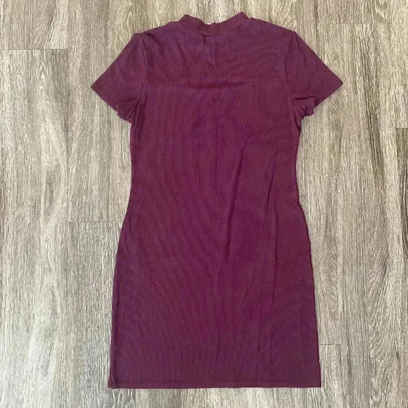 Womens No Boundaries Red Ribbed Dress - L - Picture 4 of 6